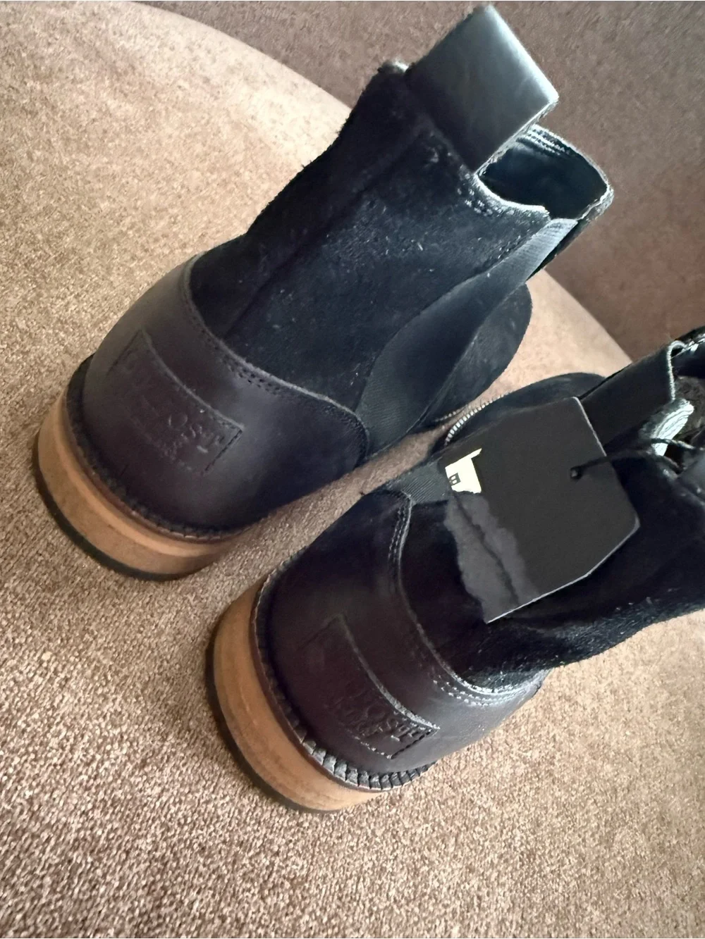 Men's Black Suede Chukka Boots - Sleek Slip-On Style